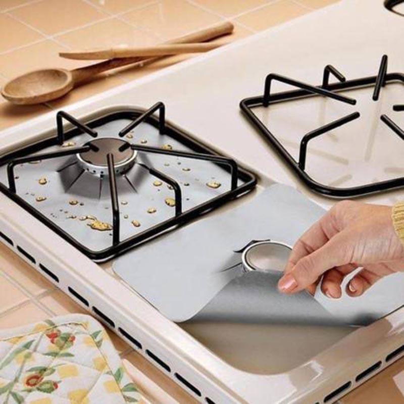 2pcs/lot Reusable Gas Range Stovetop Burner Protector Liner Cover For Cleaning Kitchen Tools 2pcs/lot Reusable Gas Range Stovetop Burner Protector Liner Cover For Cleaning Kitchen Tools