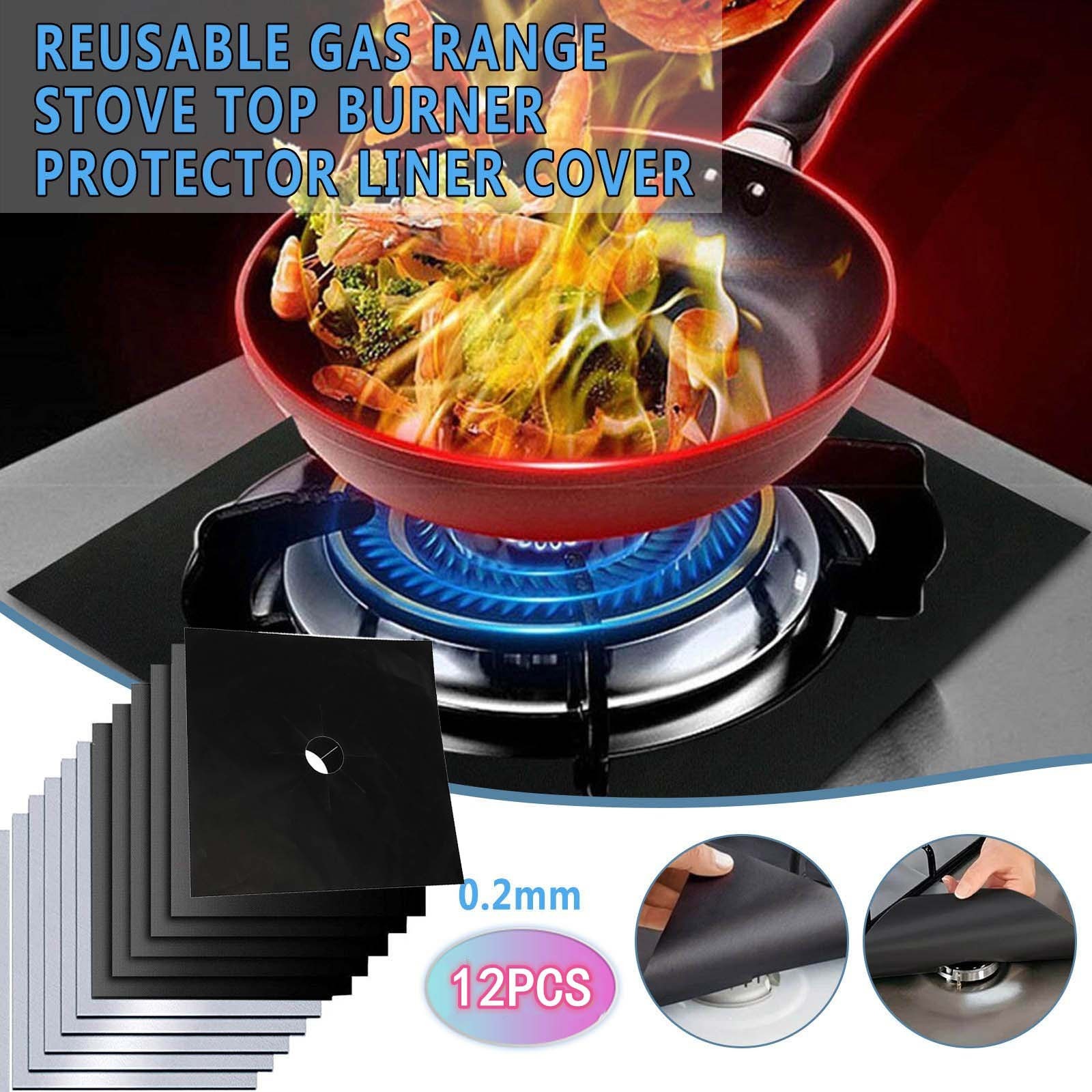 Reusable Gas Range Stovetop Burner Protector Liner Cover Cleaning Kitchen Gas range surface protection pad Reusable Gas Range Stovetop Burner Protector Liner Cover Cleaning Kitchen Gas range surface protection pad